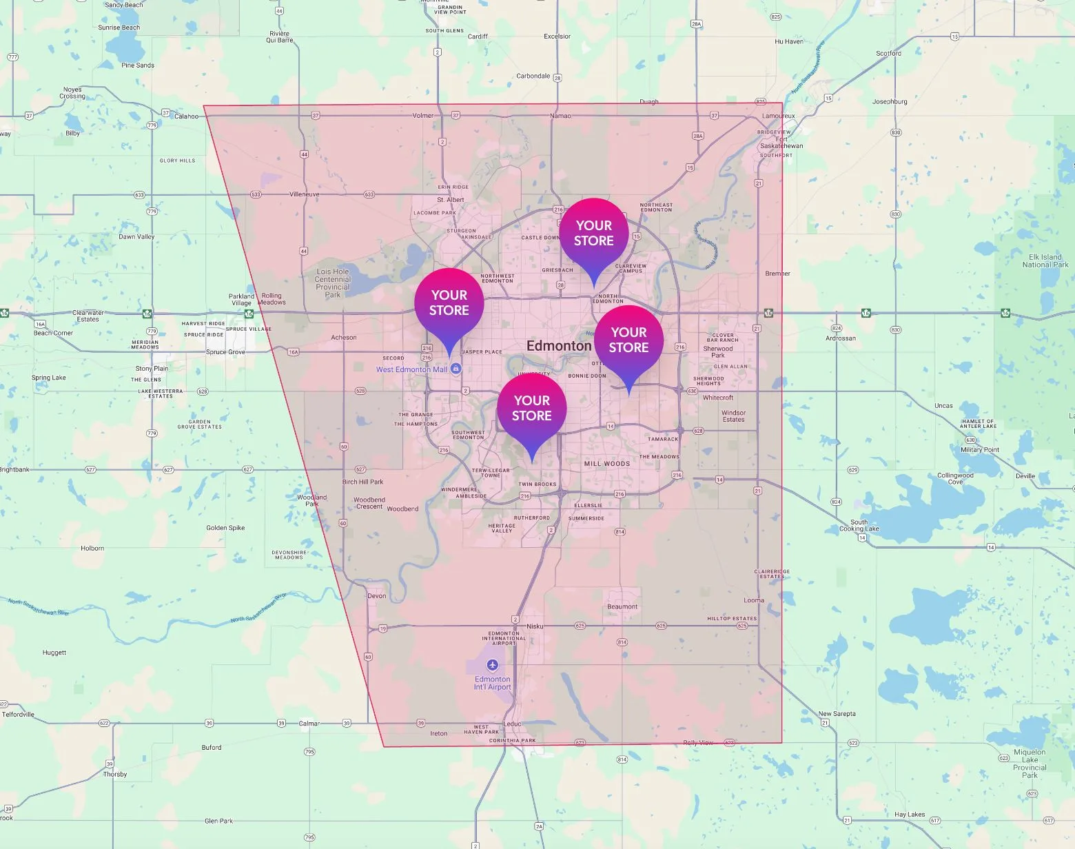 sample winnipeg pickup map