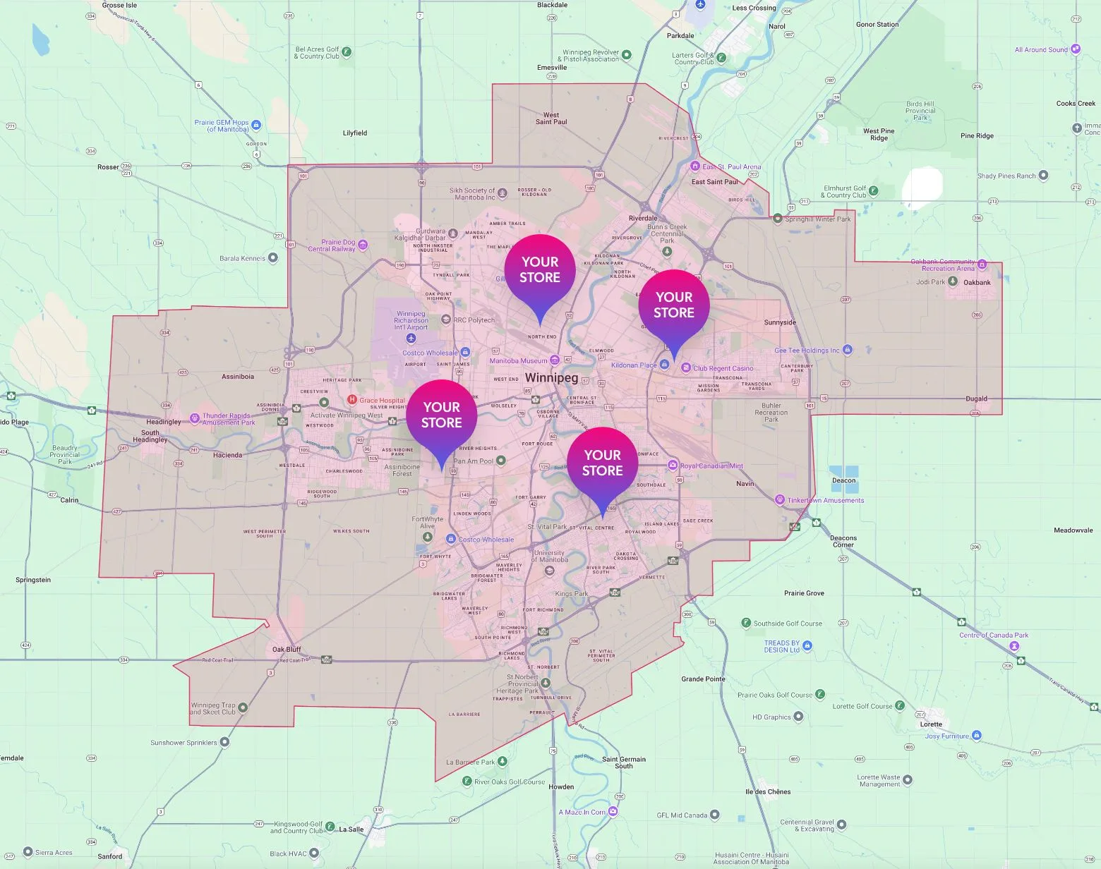 winnipeg pickup zone