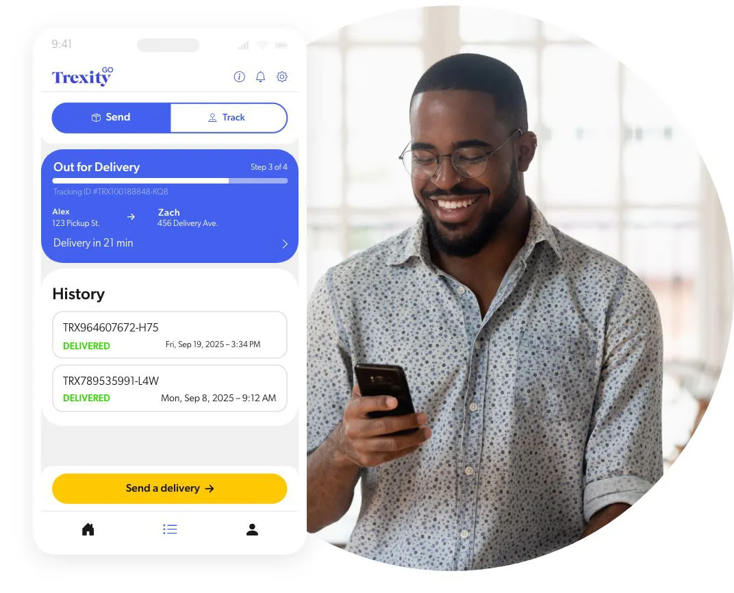 Trexity go app screenshot
