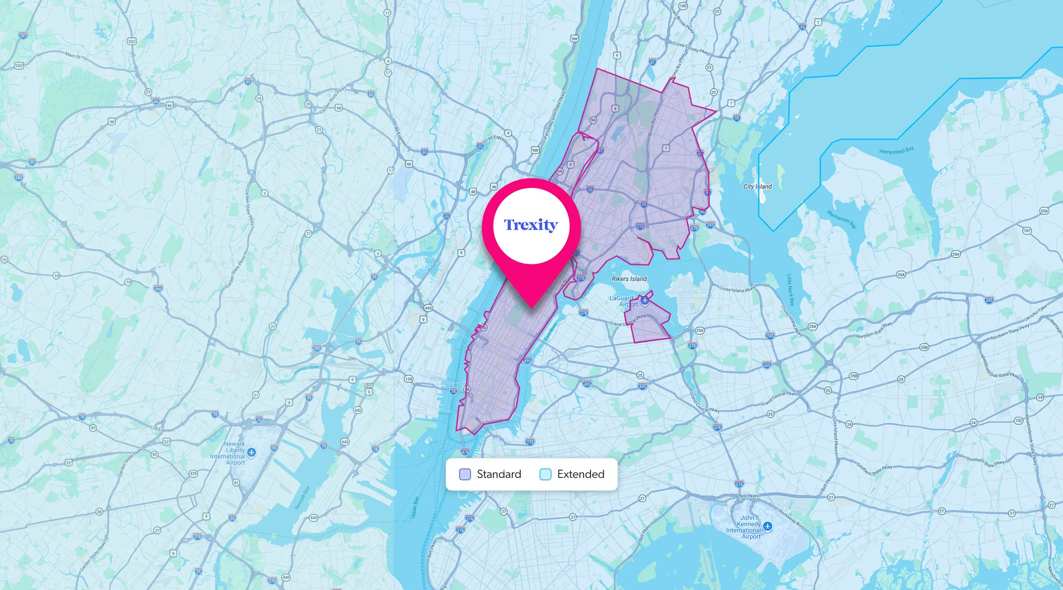 New York City delivery zones