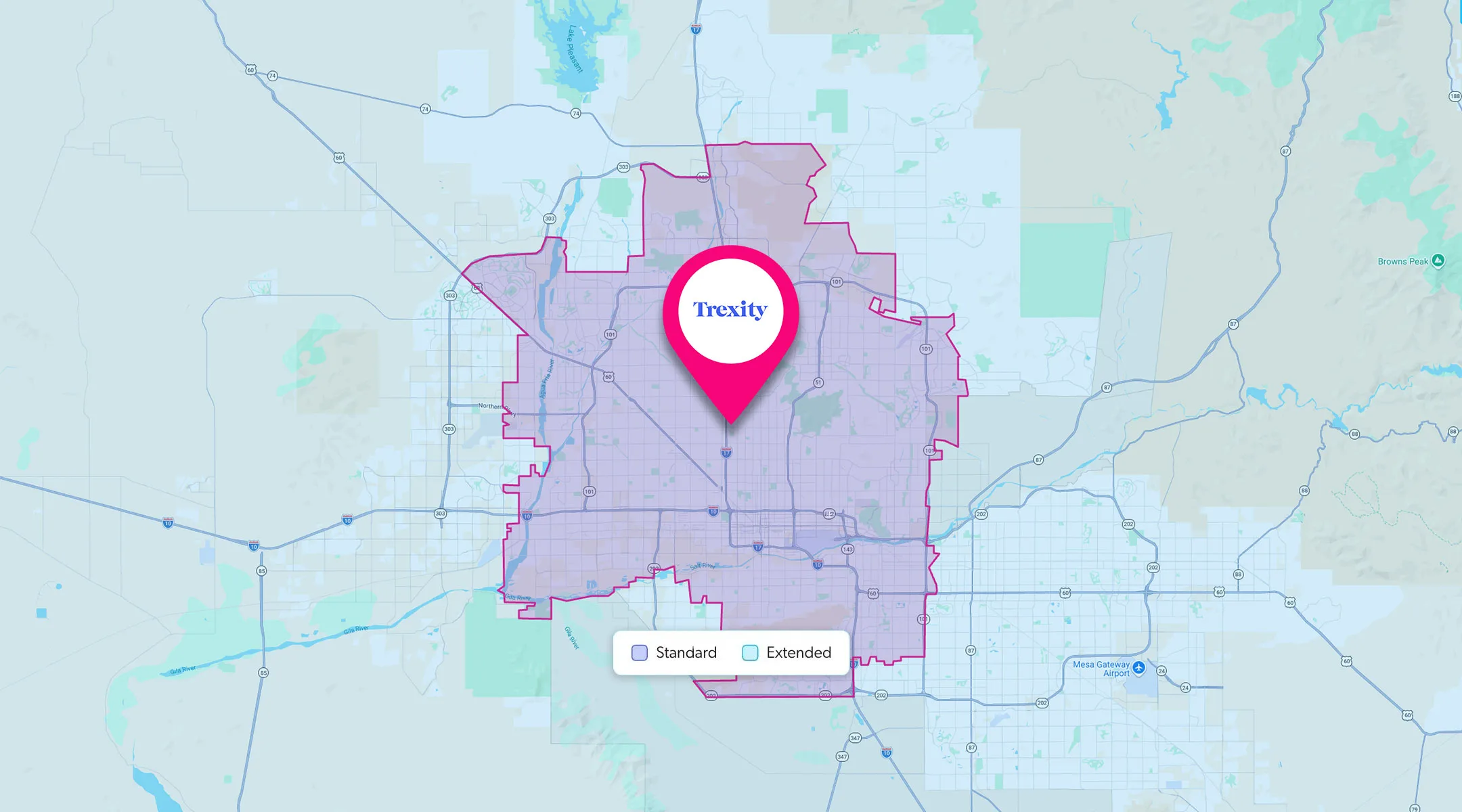 Phoenix delivery zones